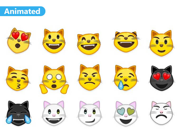 Love Cats Emoji Animated Stickers Pack for Telegram