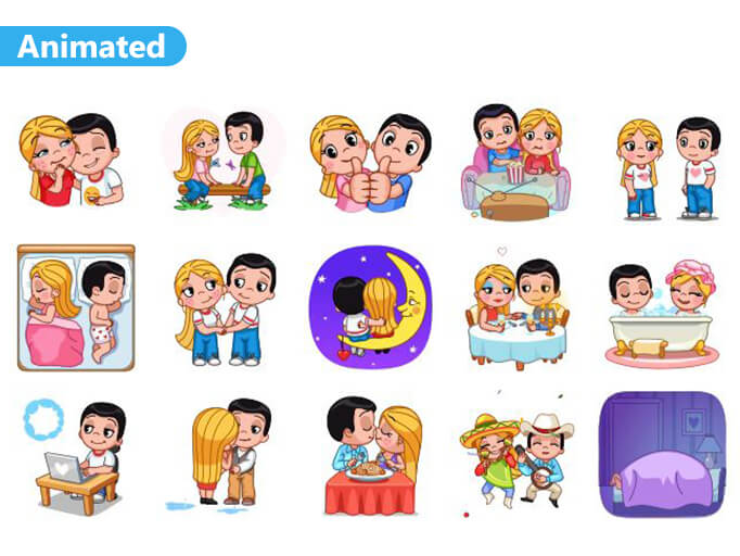 Love Is Animated Stickers Pack for Telegram