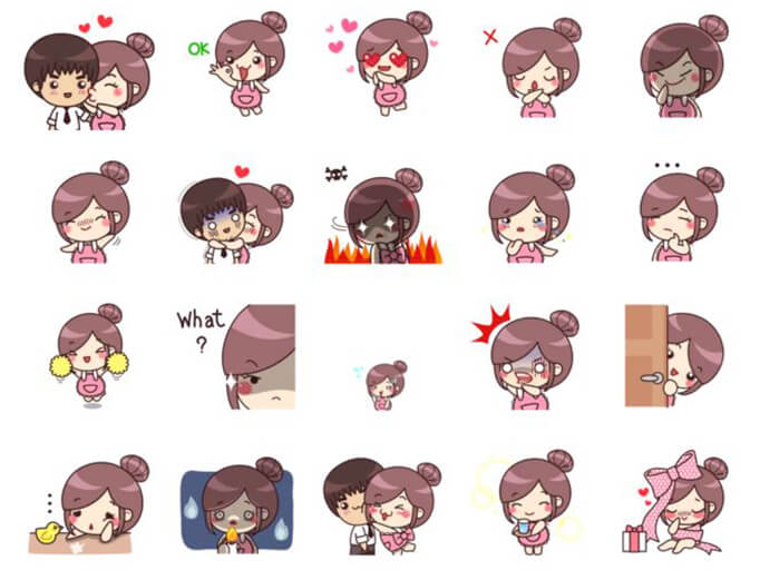 Sweetie Housewife 1 Stickers Pack for Telegram