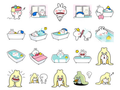 Spoiled Rabbit 5 Stickers Pack for Telegram