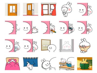 Spoiled Rabbit Look Stickers Pack for Telegram